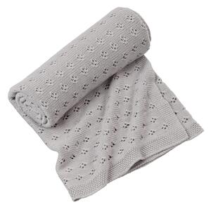 Cotton & Sweets Bambusová deka sivá 80×100 cm