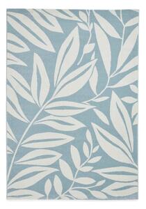 Modrý koberec 80x150 cm Sorral Leaves – Catherine Lansfield