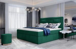 Boxspringová posteľ 140x200 TERIVO - zelená