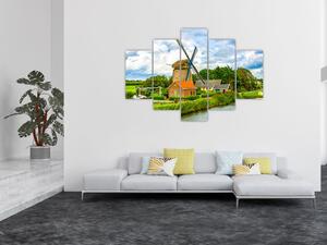 Obraz veterného mlyna (Obraz 150x105cm)
