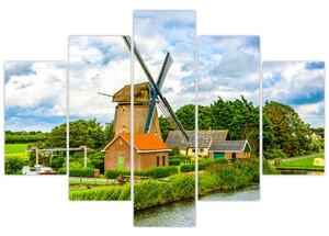 Obraz veterného mlyna (Obraz 150x105cm)