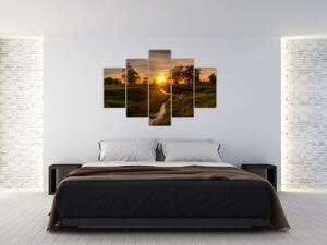 Západ slnka v údolí rieky, obraz (Obraz 150x105cm)