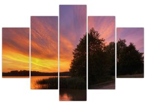 Farebný západ slnka - obraz (Obraz 150x105cm)