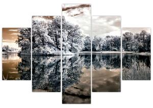 Obraz jazera (Obraz 150x105cm)