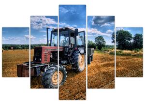 Obraz traktora v poli (Obraz 150x105cm)