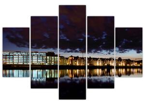 Nočné mesto, obraz (Obraz 150x105cm)