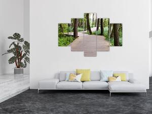 Cesta v lese - obraz (Obraz 150x105cm)