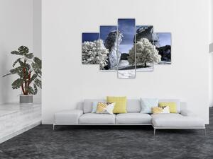 Zimná krajina - obraz do bytu (Obraz 150x105cm)