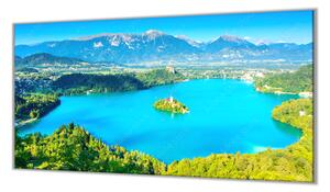 Ochranná doska jazero Bled Slovinsko - 55x55cm / ANO