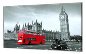 Ochranná doska červený Bus v Londýne - 52x60cm / ANO
