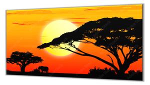 Ochranná doska Afrika v západe slnka - 52x60cm / ANO