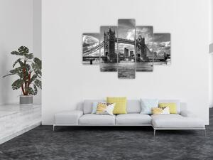 Tower Bridge - moderné obrazy (Obraz 150x105cm)