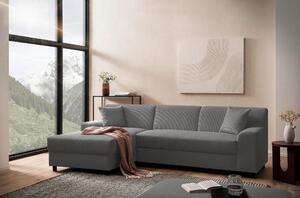 ROHOVÁ SEDAČKA, textil, sivá MID.YOU - Sedačky, Online Only
