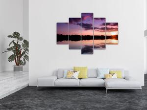 Západ slnka na vode - obraz na stenu (Obraz 150x105cm)