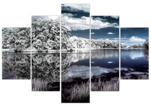 Zimná krajina - obraz (Obraz 150x105cm)