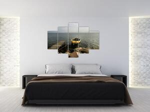 Loď na vode - obraz (Obraz 150x105cm)