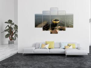 Loď na vode - obraz (Obraz 150x105cm)