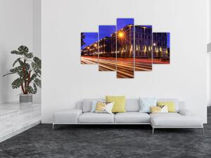 Nočné ulice - obraz do bytu (Obraz 150x105cm)