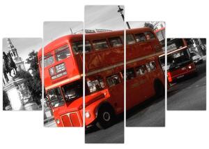 Anglický autobus Double-decker - obraz (Obraz 150x105cm)