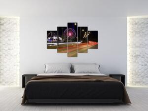 Nočné kolotoče - obraz (Obraz 150x105cm)