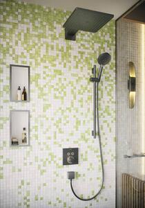 Hansgrohe Raindance E - Hlavová sprcha 300 1jet so sprchovým ramenom, kartáčovaný čierny chróm 26238340