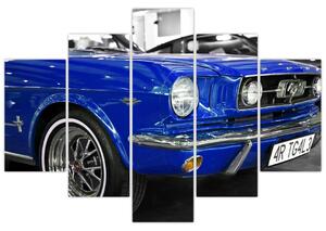 Modré auto - obraz (Obraz 150x105cm)