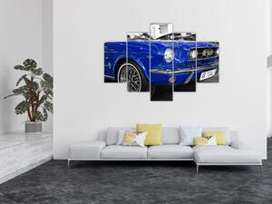 Modré auto - obraz (Obraz 150x105cm)
