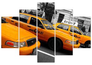 Žlté taxi - obraz (Obraz 150x105cm)