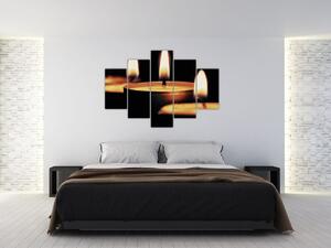 Horiace sviečky - obraz (Obraz 150x105cm)