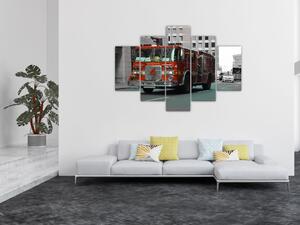 Hasičské auto - obraz (Obraz 150x105cm)
