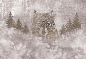 Fototapeta - Vlk z mandaly (147x102 cm)