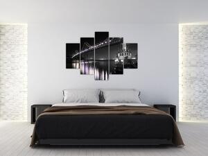 Nočný most - obraz (Obraz 150x105cm)