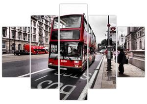 Double-decker v Londýne (Obraz 150x105cm)