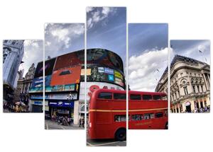 Červený autobus v Londýne - obraz (Obraz 150x105cm)