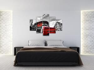 Červený autobus v Londýne - obraz (Obraz 150x105cm)
