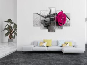 Ruže fialová - obraz (Obraz 150x105cm)