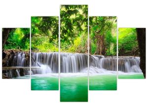 Vodopád - moderný obraz (Obraz 150x105cm)