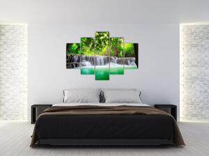 Vodopád - moderný obraz (Obraz 150x105cm)