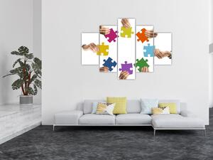 Puzzle - obraz (Obraz 150x105cm)