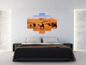 Ťavy v púšti - obraz (Obraz 150x105cm)
