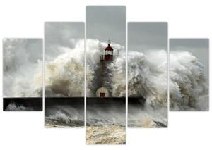 Maják na mori - obraz (Obraz 150x105cm)