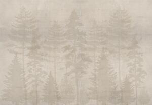 Fototapeta - Béžový les v betóne (147x102 cm)