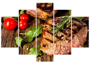Mäso na gril - obraz (Obraz 150x105cm)