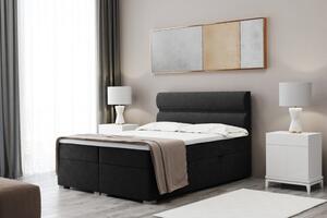 Boxspringová manželská posteľ PALMIRA 200x200 - čierna