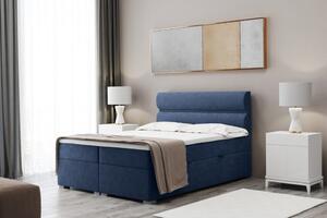 Boxspringová manželská posteľ PALMIRA 140x200 - modrá