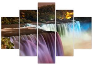 Abstraktné vodopády - obraz (Obraz 150x105cm)