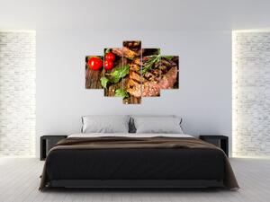 Mäso na gril - obraz (Obraz 150x105cm)