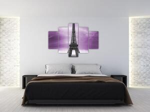 Abstraktný obraz Eiffelovej veže - obraz (Obraz 150x105cm)
