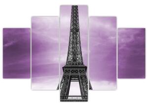 Abstraktný obraz Eiffelovej veže - obraz (Obraz 150x105cm)