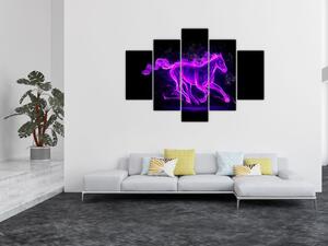 Abstraktný obraz kone (Obraz 150x105cm)